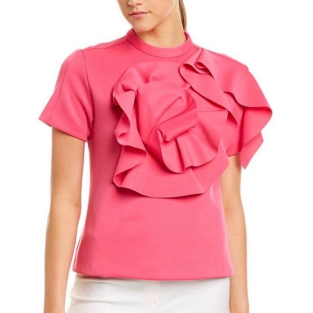 NWOT Gracia Ruffle Flower Top
